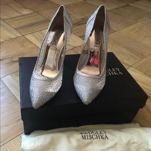 Badgley Mischka Weslee Crystal Embellished Shoe